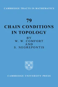 Chain Conditions in Topology_cover
