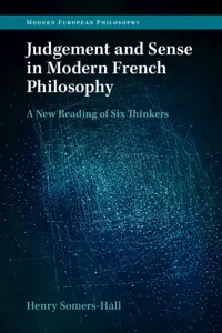 Judgement and Sense in Modern French Philosophy_cover