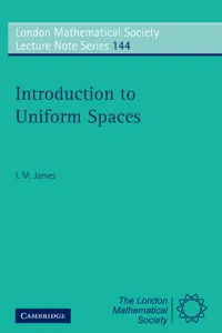 Introduction to Uniform Spaces_cover