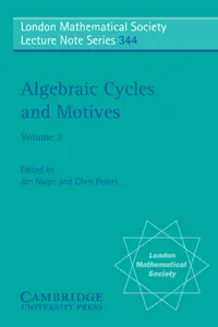 Algebraic Cycles and Motives: Volume 2_cover
