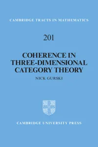 Coherence in Three-Dimensional Category Theory_cover