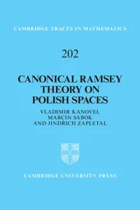 Canonical Ramsey Theory on Polish Spaces_cover