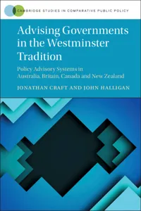Advising Governments in the Westminster Tradition_cover