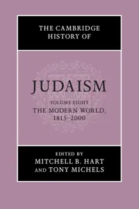 The Cambridge History of Judaism: Volume 8, The Modern World, 1815–2000_cover