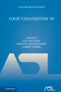 Logic Colloquium '99_cover