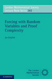 Forcing with Random Variables and Proof Complexity_cover