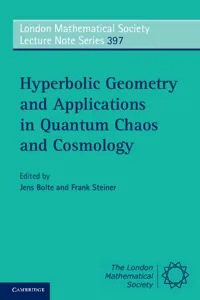 Hyperbolic Geometry and Applications in Quantum Chaos and Cosmology_cover