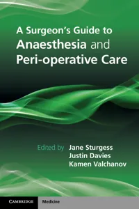 A Surgeon's Guide to Anaesthesia and Peri-operative Care_cover