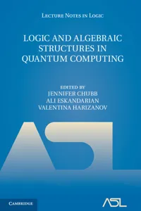 Logic and Algebraic Structures in Quantum Computing_cover