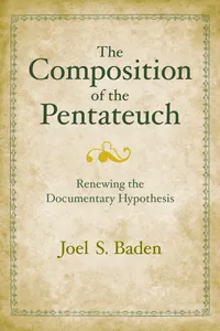 The Composition of the Pentateuch_cover