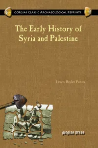 The Early History of Syria and Palestine_cover