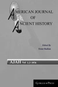 American Journal of Ancient History_cover
