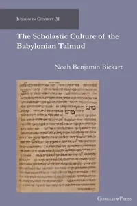 The Scholastic Culture of the Babylonian Talmud_cover