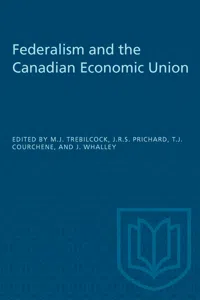 Federalism and the Canadian Economic Union_cover