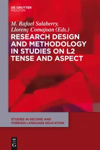 Research Design and Methodology in Studies on L2 Tense and Aspect_cover