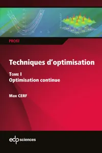 Techniques d'optimisation Tome 1_cover