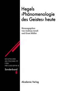 Hegels "Phänomenologie des Geistes" heute_cover