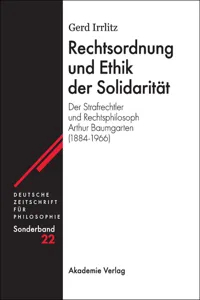 Rechtsordnung und Ethik der Solidarität_cover