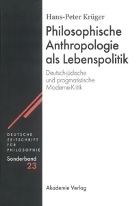 Philosophische Anthropologie als Lebenspolitik_cover