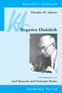 Theodor W. Adorno: Negative Dialektik_cover