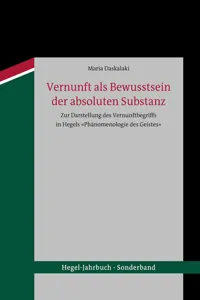 Vernunft als Bewusstsein der absoluten Substanz_cover