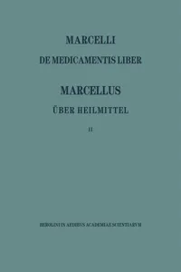 Marcellus – Über die Heilmittel 2_cover