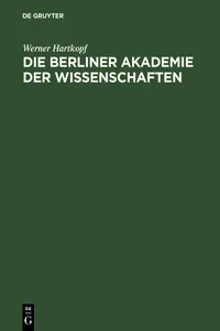 Die Berliner Akademie der Wissenschaften_cover