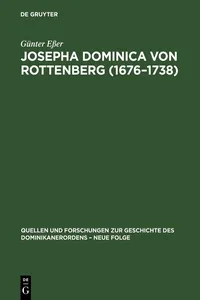 Josepha Dominica von Rottenberg_cover