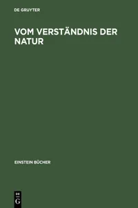 Vom Verständnis der Natur_cover