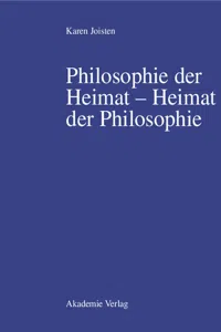 Philosophie der Heimat – Heimat der Philosophie_cover