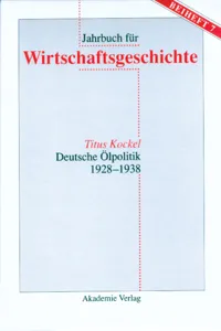 Deutsche Ölpolitik 1928-1938_cover