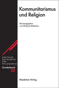 Kommunitarismus und Religion_cover