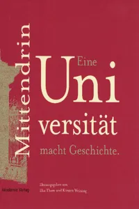 Mittendrin. Eine Universität macht Geschichte_cover