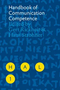 Handbook of Communication Competence_cover