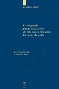 Kierkegaards "Furcht und Zittern" als Bild seines ethischen Erkenntnisbegriffs_cover