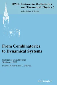 From Combinatorics to Dynamical Systems_cover