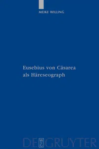 Eusebius von Cäsarea als Häreseograph_cover