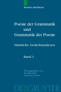 Poesie der Grammatik und Grammatik der Poesie_cover