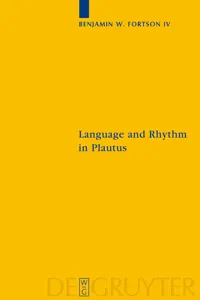 Language and Rhythm in Plautus_cover