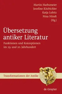 Übersetzung antiker Literatur_cover