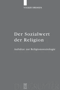 Der Sozialwert der Religion_cover