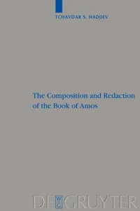 The Composition and Redaction of the Book of Amos_cover