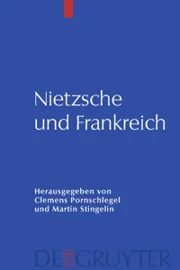 Nietzsche und Frankreich_cover