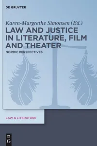 Law and Justice in Literature, Film and Theater_cover