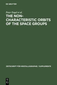 The Non-characteristic Orbits of the Space Groups_cover