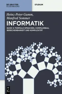 Formale Sprachen, Compilerbau, Berechenbarkeit und Komplexität_cover