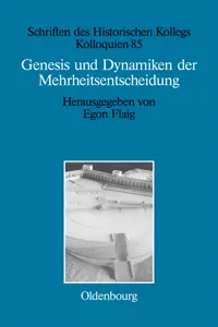 Genesis und Dynamiken der Mehrheitsentscheidung_cover