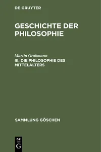 Die Philosophie des Mittelalters_cover