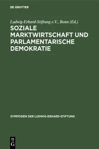 Soziale Marktwirtschaft und Parlamentarische Demokratie_cover