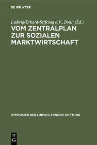 Vom Zentralplan zur Sozialen Marktwirtschaft_cover